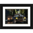 thumbnail image 1 of Debionne, Jean-Loup 18x13 Black Ornate Wood Framed with Double Matting Museum Art Print Titled - Cars in action - Austin Mini, 1 of 4