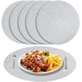 thumbnail image 1 of NEWEEN 15" Round Placemats Set of 6 Braided Fabric Heat Resistant Washable Table Mat for Kitchen for Kitchen Party Decor, 1 of 8