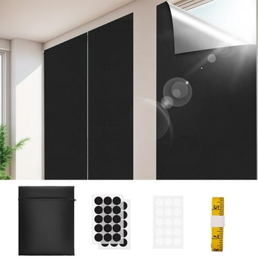 Debonair Blackout Blinds Portable Oxford Cloth Window Treatment Shades, 40" x 60"