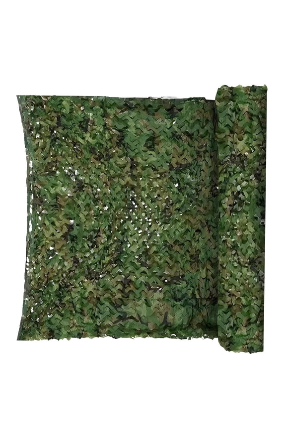 Camo Netting Camouflage Net Bulk Roll Mesh Cover Blind for Hunting Decoration Sun Shade Party Camping Outdoor(Green,5'x 33')