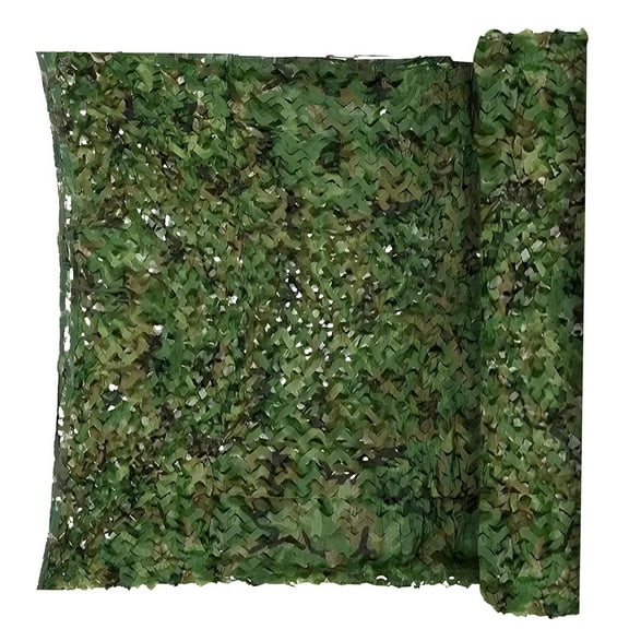 Debonair Camo Netting Camouflage Net Bulk Roll Mesh Cover Blind for Hunting Decoration Sun Shade Party Camping Outdoor(Green,5'x 6.5')