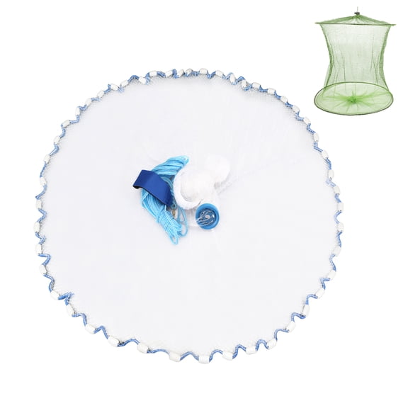 Debonair Cast Net 3ft-8ft Radius 3/8" Mesh for Freshwater and Saltwater Bait Fish Upgraded Material Plastic Coated Steel Sinkers Throw Style