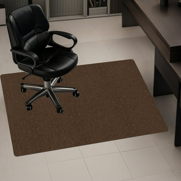 Debonair Chair Mat for Hardwood Floor,48" x 36"Office Chair Mats,Floor Protector For Desk Chair,Coffee