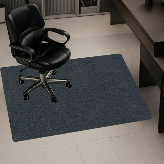 Debonair Chair Mat for Hardwood Floor,48" x 36"Office Chair Mats,Floor Protector For Desk Chair,Dark Grey