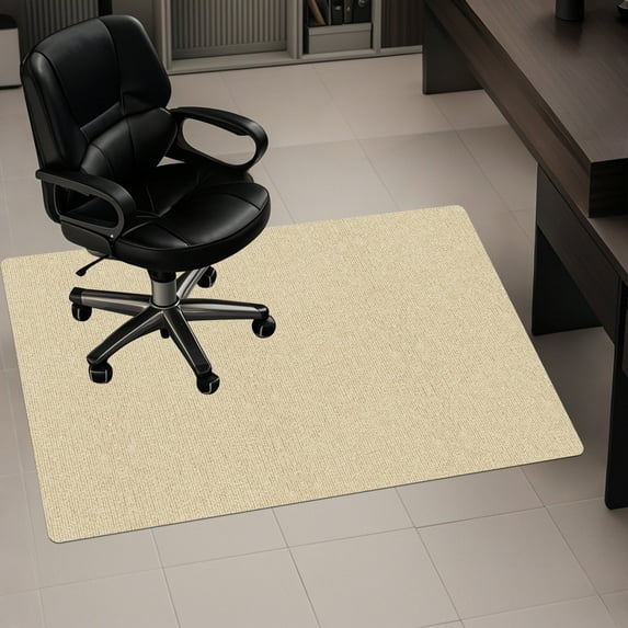 Debonair Chair Mat for Hardwood Floor,48" x 36"Office Chair Mats,Floor Protector For Desk Chair,Khaki