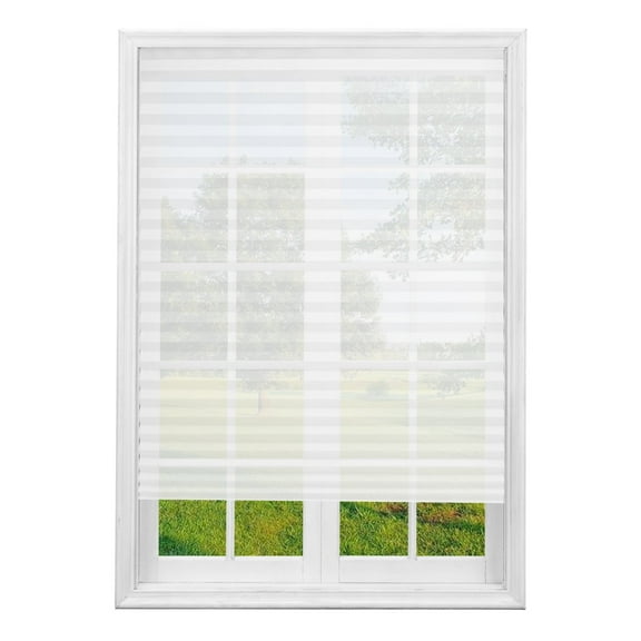Debonair Pleated Window Paper Shades Room Darkening Blinds White 24" x 59"