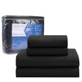 thumbnail image 1 of Debonair Queen Bed Sheets Set - 4 Piece Bedding - Brushed Microfiber - Shrinkage and Fade Resistant - Easy Care (Queen, Black), 1 of 7