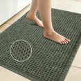 thumbnail image 1 of NEWEEN Waffle Bathroom Rugs Ultra-Soft Non-Slip Bath Mat Super Absorbent Quick Dry Bath Rugs for Bathroom Floor Machine Washable Bathroom Mats with Tassels Boho Bathroom Decor 18"x30" Green, 1 of 8