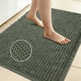thumbnail image 1 of YOCWUCK Waffle Bathroom Rugs Ultra-Soft Non-Slip Bath Mat Super Absorbent Quick Dry Bath Rugs for Bathroom Floor Machine Washable Bathroom Mats with Tassels Boho Bathroom Decor 17"x24" Green, 1 of 8