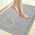 thumbnail image 1 of Debonair Waffle Bathroom Rugs Ultra-Soft Non-Slip Bath Mat Super Absorbent Quick Dry Bath Rugs for Bathroom Floor Machine Washable Bathroom Mats with Tassels Boho Bathroom Decor 17"x24" Gray, 1 of 8