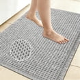 thumbnail image 1 of YOCWUCK Waffle Bathroom Rugs Ultra-Soft Non-Slip Bath Mat Super Absorbent Quick Dry Bath Rugs for Bathroom Floor Machine Washable Bathroom Mats with Tassels Boho Bathroom Decor 18"x30" Gray, 1 of 8