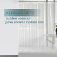 thumbnail image 1 of Debonair Waterproof PEVA Bathroom Shower Curtain Liner With Weighted Bottom - 72" x 72" ,Clear, 1 of 9