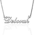 thumbnail image 1 of Deborah Custom Name Necklace Customized Personalized Plated Name Necklace for Mother Daughter Friendship Women Valentine's Day Christmas Birthday New Year Silver, 1 of 7