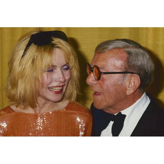 Deborah Harry with George Burns candid 1980 24x36 Poster