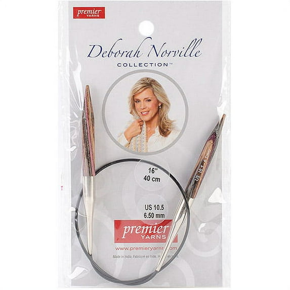 Deborah Norville Fixed Circular Knitting Needles 16"-Size 10.5/6.5mm