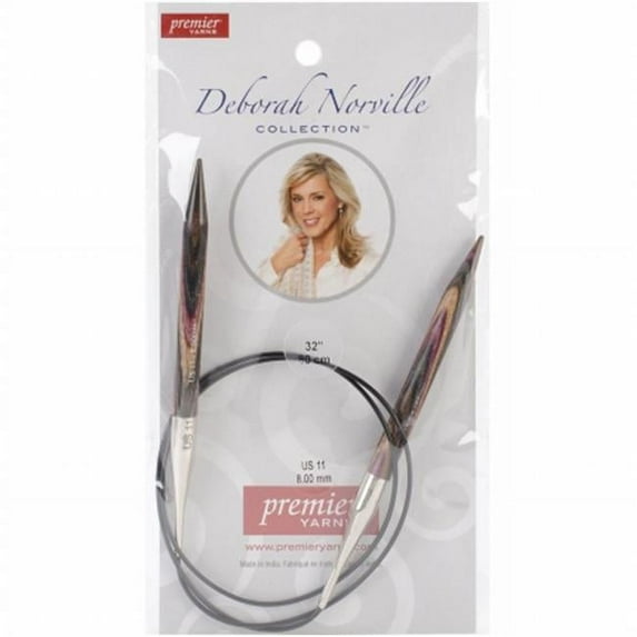 Deborah Norville Fixed Circular Knitting Needles 32"-Size 11/8mm, Pk 3