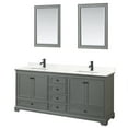 thumbnail image 1 of Wyndham Collection Wcs202080d-Qtz-Unsm24 Deborah 80" Free Standing Double Basin Vanity Set, 1 of 7