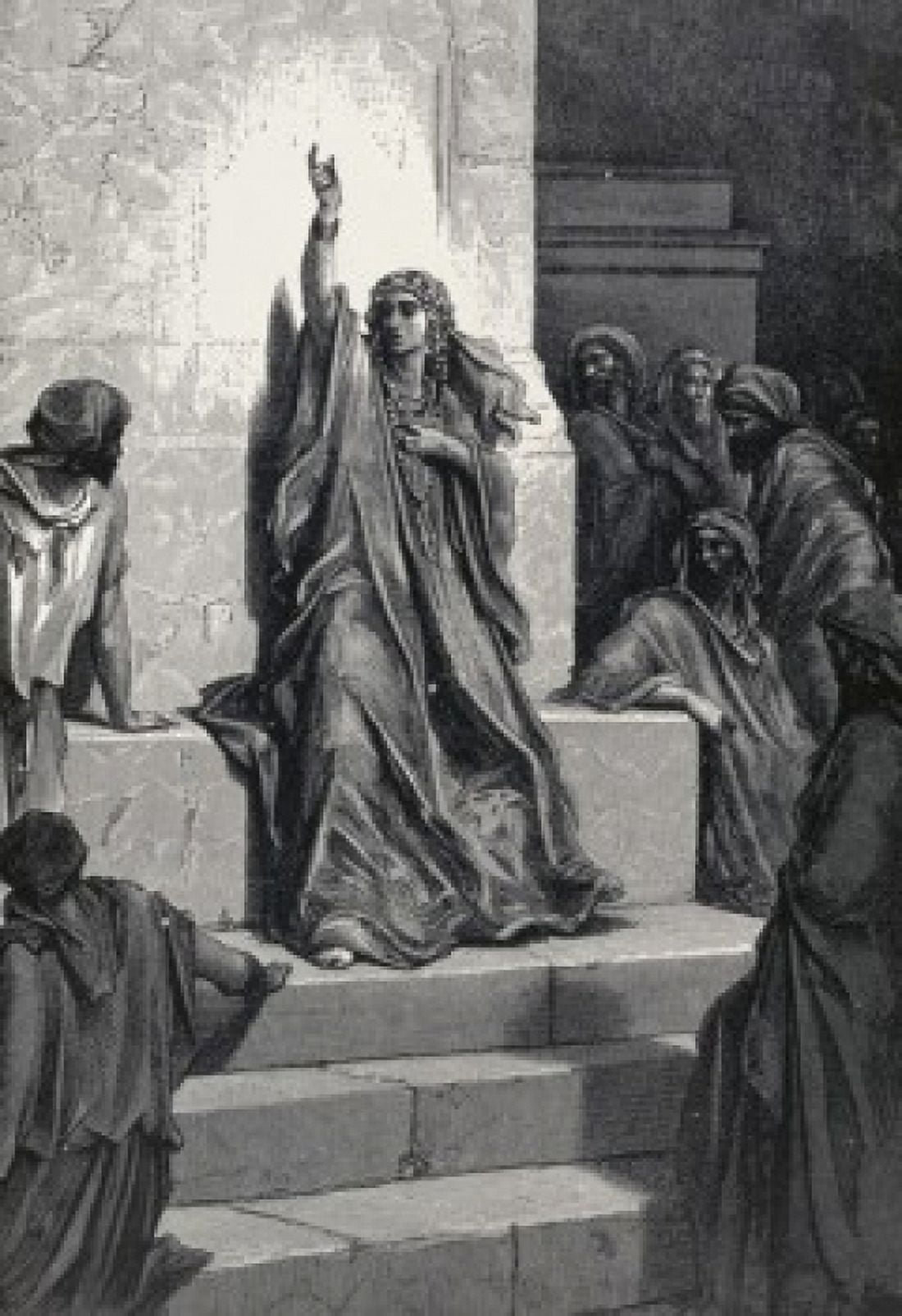 Deborahs Song Gustave Dore (1832-1883 French) Canvas Art - Gustave Dore (24 x 36)