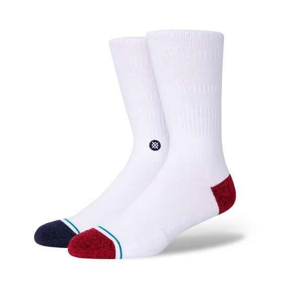 Deboss Crew Socks [White]