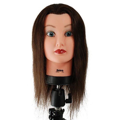 2 DEBRA D804 - Mannequin Head by Celebrity Human Hair W/Clamp Used Lot 2E