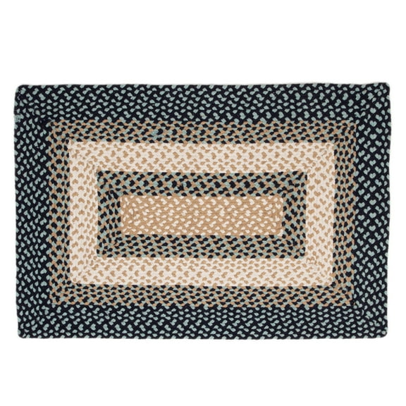 Debra Country Blue & Cream Area Rug 2' x 3' Rectangle