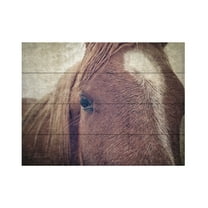 Debra Van Swearingen 'Dew Lashes' Wood Slat Art 12x16