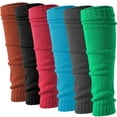 thumbnail image 1 of Debra Weitzner 80’s Knit Super Long Ribbed Leg Warmers for Women, Assorted 6-Pairs, 1 of 7