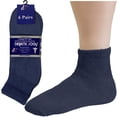 thumbnail image 1 of Debra Weitzner Diabetic Ankle Socks Mens Womens Non-binding Socks Loose Fit 12 Pairs Navy, 1 of 4