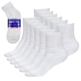 thumbnail image 1 of Debra Weitzner Diabetic Ankle Socks Mens Womens Non-binding Socks Loose Fit, 13/15 White 6-Pair, 1 of 6