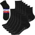 thumbnail image 1 of Debra Weitzner Non-Binding Loose Fit Sock - Non-Slip Diabetic Socks for Men and Women - Ankle 12 Pack Black Size 13-15, 1 of 6