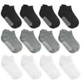 thumbnail image 1 of Debra Weitzner Non Slip Ankle Socks With Grips for Toddlers 12 to 36 Months Old, Multicolor 12 Pairs, 1 of 3