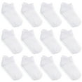 thumbnail image 1 of Debra Weitzner Non Slip Ankle Socks With Grips for Toddlers 12 to 36 Months Old, White 12 Pairs, 1 of 3