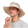 thumbnail image 1 of Debra Weitzner Sun Hat for Men/Women UV Protection Boonie Hats with Wide Brim Summer Hats for Hiking Fishing Safari Gardening Beach Camping, Beige Small Too Long.Product Name should not be more than, 1 of 7