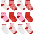 thumbnail image 1 of Debra Weitzner Toddler Crew Socks for Boys and Girls with Grips, Soft Cotton, 12 Pairs, 1 of 8