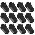 thumbnail image 1 of Debra Weitzner Non Slip Ankle Socks With Grips for Toddlers 3 to 5 Years Old, Black 12 Pairs, 1 of 6
