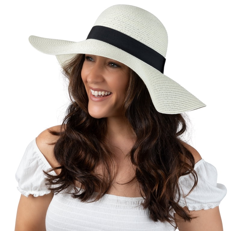 Women\'s Beach Sun Hat | Garden Hat | Floppy Wide Brim Summer Hat Debra Weitzner Womens Floppy Sun Hat- Wide Brim – Debra Weitzner main image 2