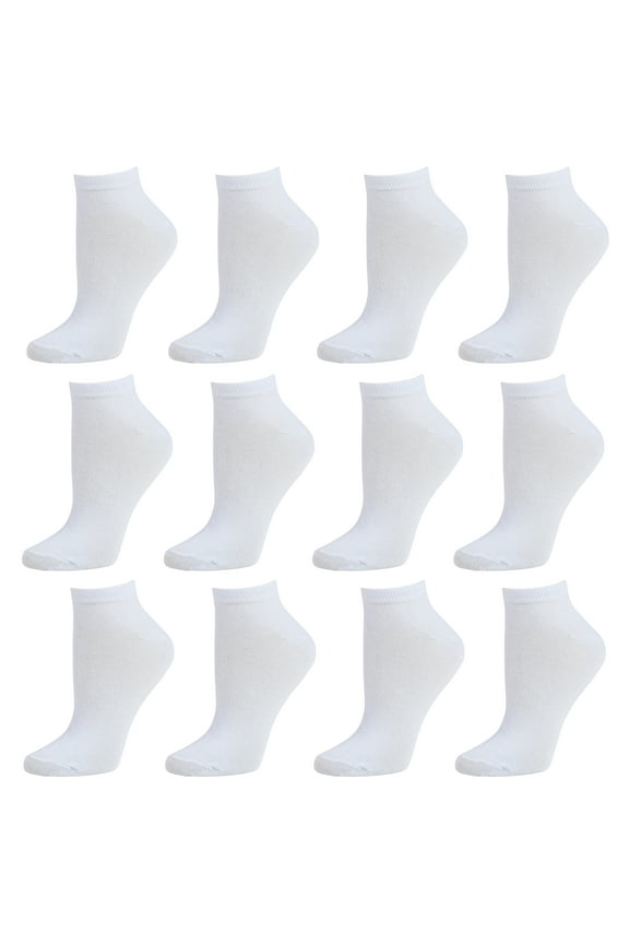 Womens Low-Cut Ankle Socks No-Show Colorful Pattern Fun Socks – 12 Pair