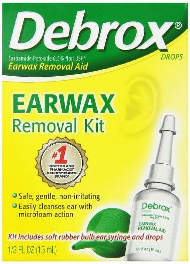 Debrox Ear Wax Removal Drops, Gentle Microfoam Ear Wax Remover, 0.5 fl oz