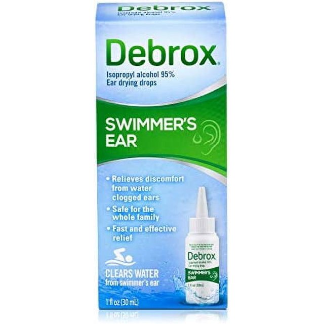 Debrox Swimmer's Ear Drying Drops for Adults & Kids, 1 Fl Oz (Pack of 1