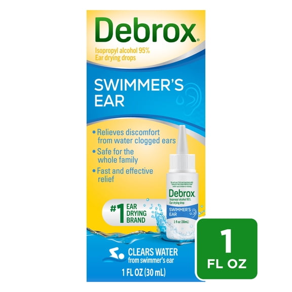 Debrox Swimmer's Ear Drying Drops with 95% Isopropyl Alcohol, 1 Fl Oz
