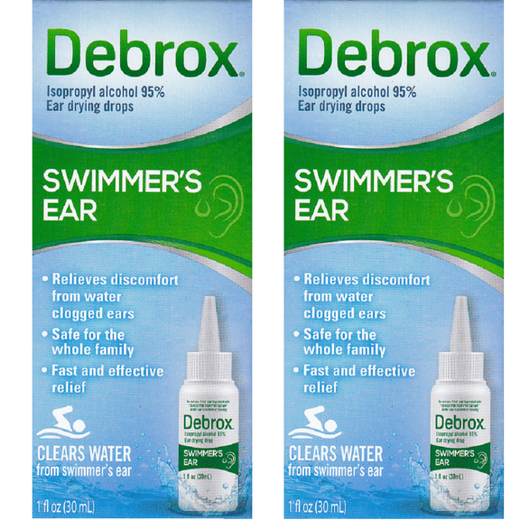 Debrox Swimmer's Ear Water Clearing Drops 1 fl oz - Pack of 2