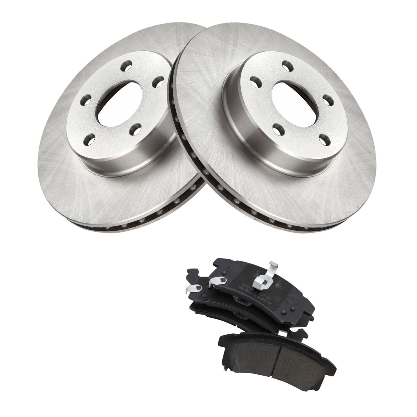 Debrroce Front Driver and Passenger Side Vented Semi-Metallic Power ...