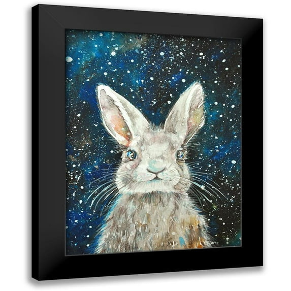 Debs, Emma Catherine 12x14 Black Modern Framed Museum Art Print Titled - Rabbit