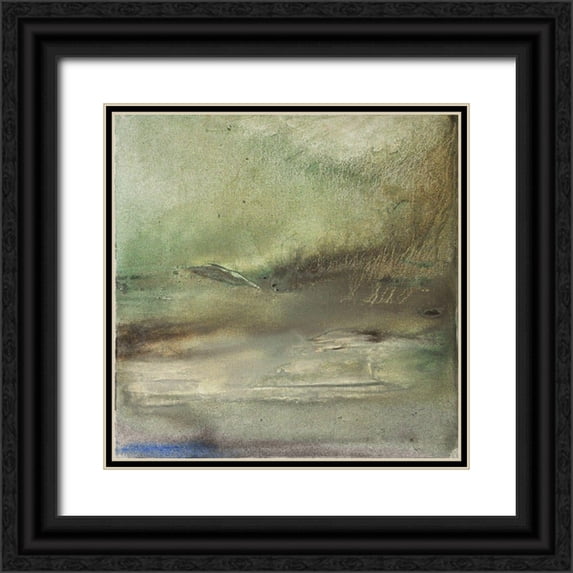 Debs, Emma Catherine 15x15 Black Ornate Wood Framed with Double Matting Museum Art Print Titled - Primordial Vista 3