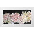 thumbnail image 1 of Debs, Emma Catherine 24x14 White Modern Wood Framed Museum Art Print Titled - Line of peonies, 1 of 4