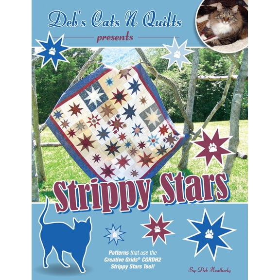 Debs Quilt N Cats Strippy Star Book