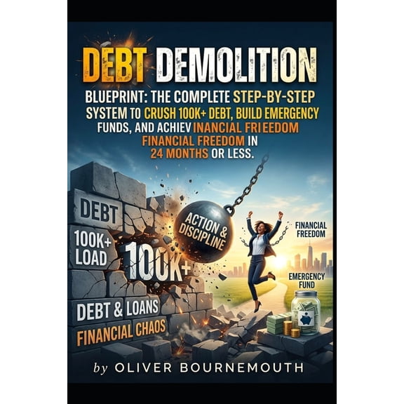 Debt Demolition Blueprint: The Complete Step-by-Step System to Crush $100K+ Debt, Build Emergency Funds, and Achieve Fin, (Paperback)