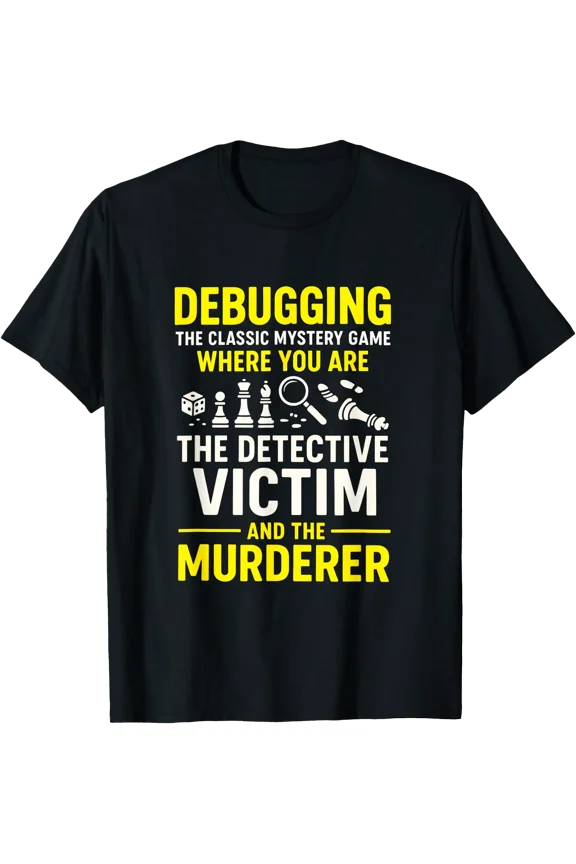 Debugging Classic Mystery - Programmer Computer Nerd T-Shirt