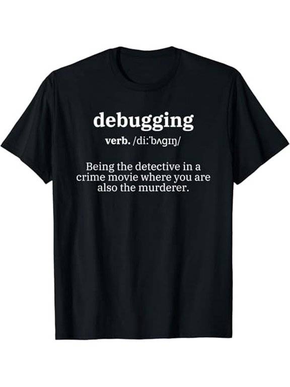 Debugging Definition Programmer Coding Career T-Shirt