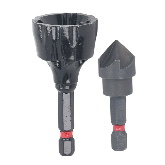 Deburring Chamfer Tool Set 1/4in Drill Bit Deburring External Chamfer